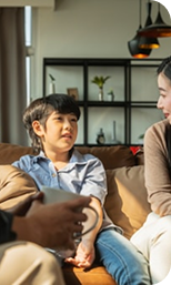 Client reflecting during an individual counseling session