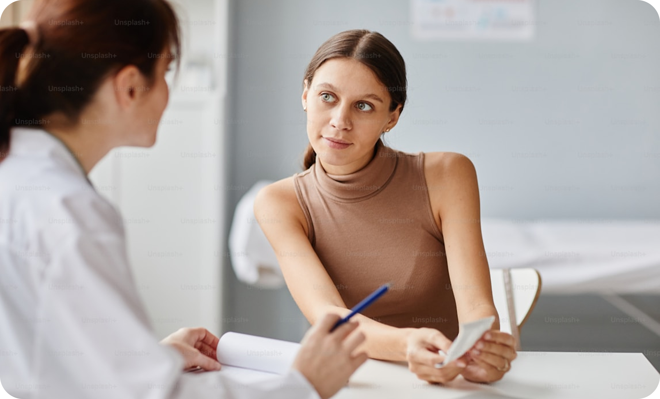 Clinician discussing medication management with a client
